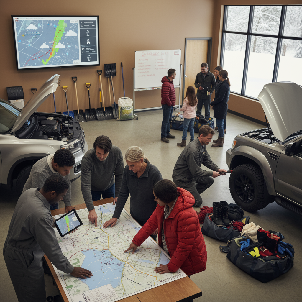 Winter Preparation Scene